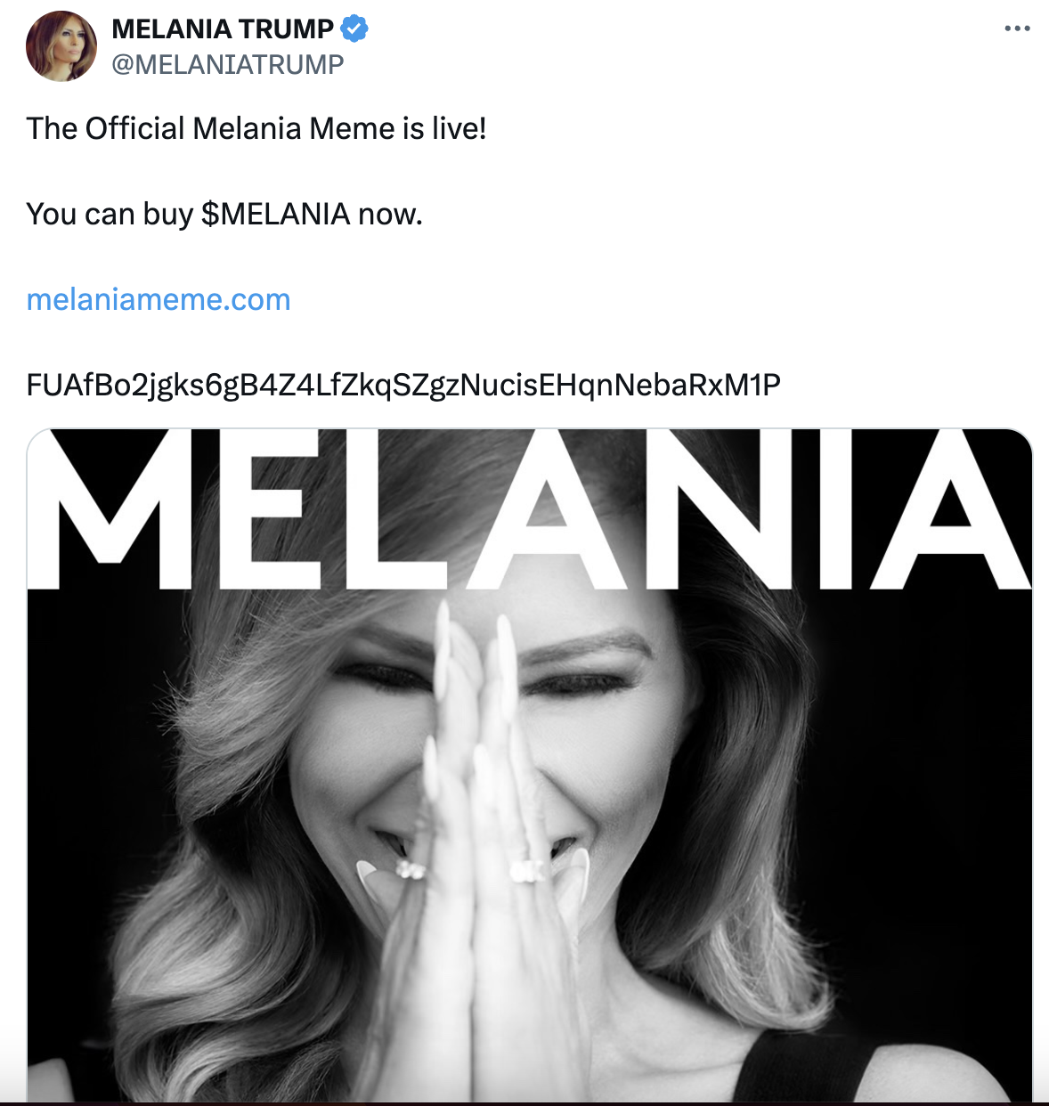 Melania embroiled in meme coin fraud lawsuit, $9 billion market cap evaporates behind the crypto scam_aicoin_img1