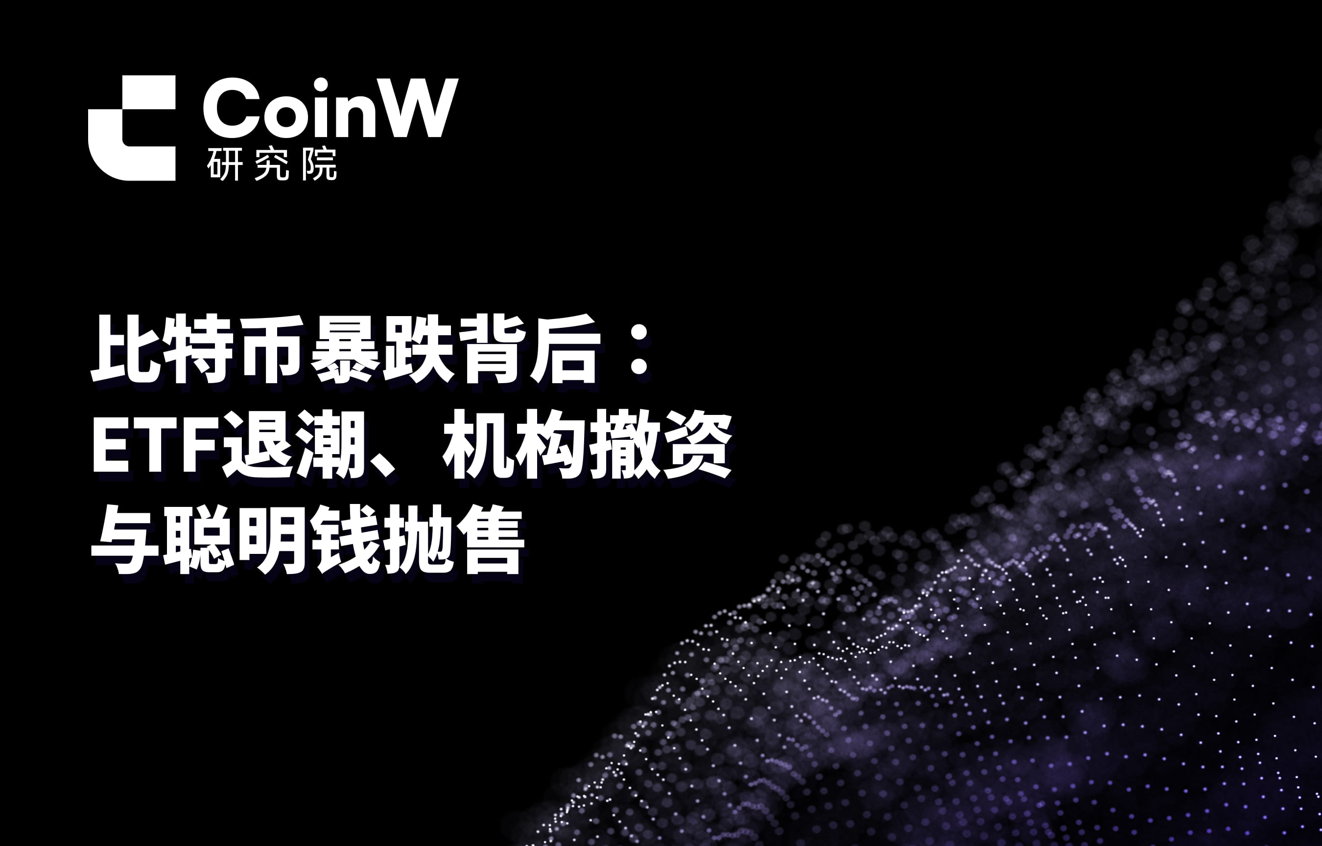 Behind the Bitcoin Crash: ETF Withdrawal, Institutional Divestment, and Smart Money Sell-off