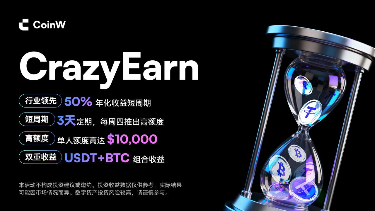 激活时间价值:CoinW以CrazyEarn重塑加密赚币效率_aicoin_图2 激活时间价值:CoinW以CrazyEarn重塑加密赚币效率_aicoin_图2