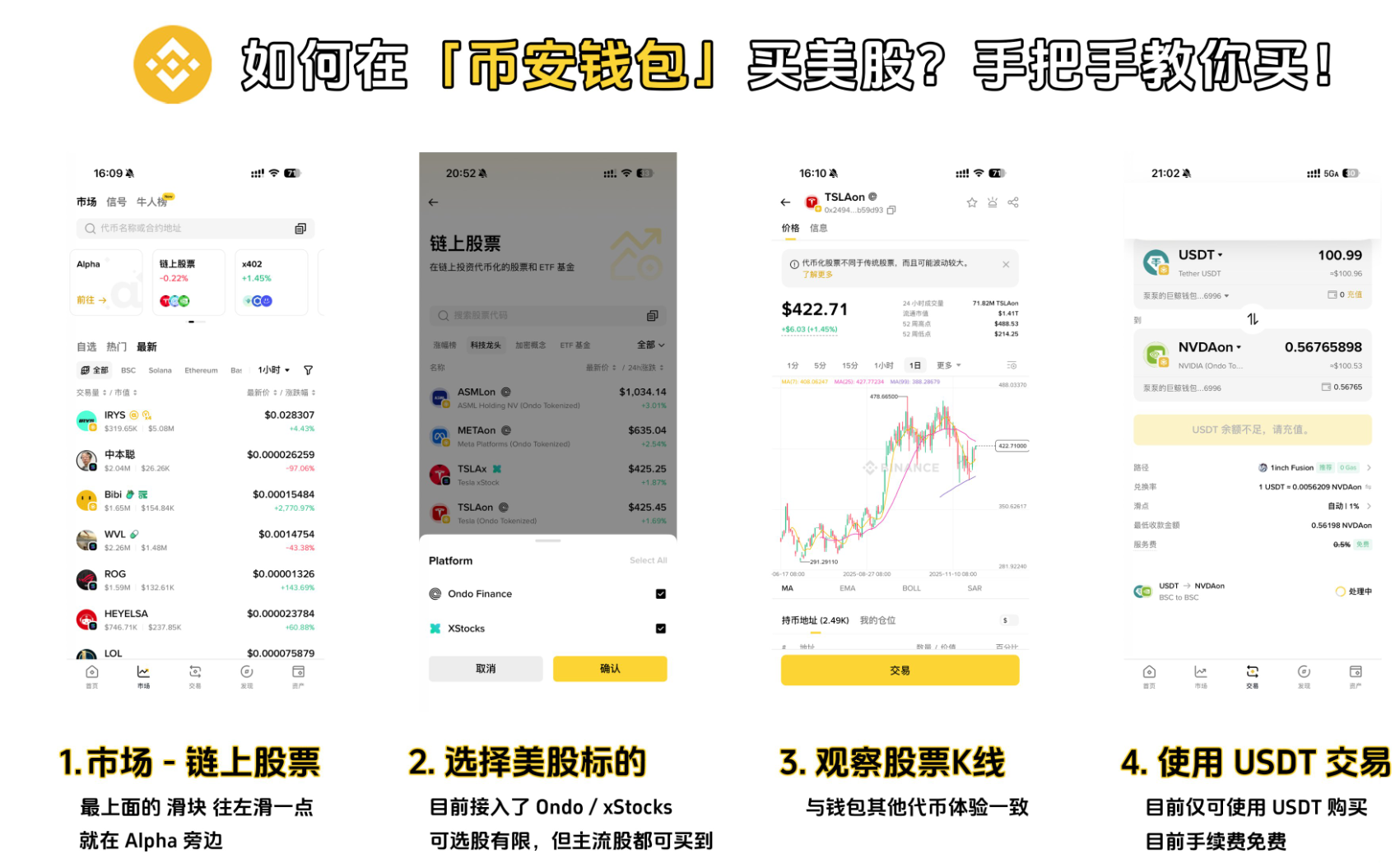 【币安钱包 开通美股代币自由行】0 手续费买特斯拉、英伟达?一篇教程教你搞定_aicoin_图3 【币安钱包 开通美股代币自由行】0 手续费买特斯拉、英伟达?一篇教程教你搞定_aicoin_图3