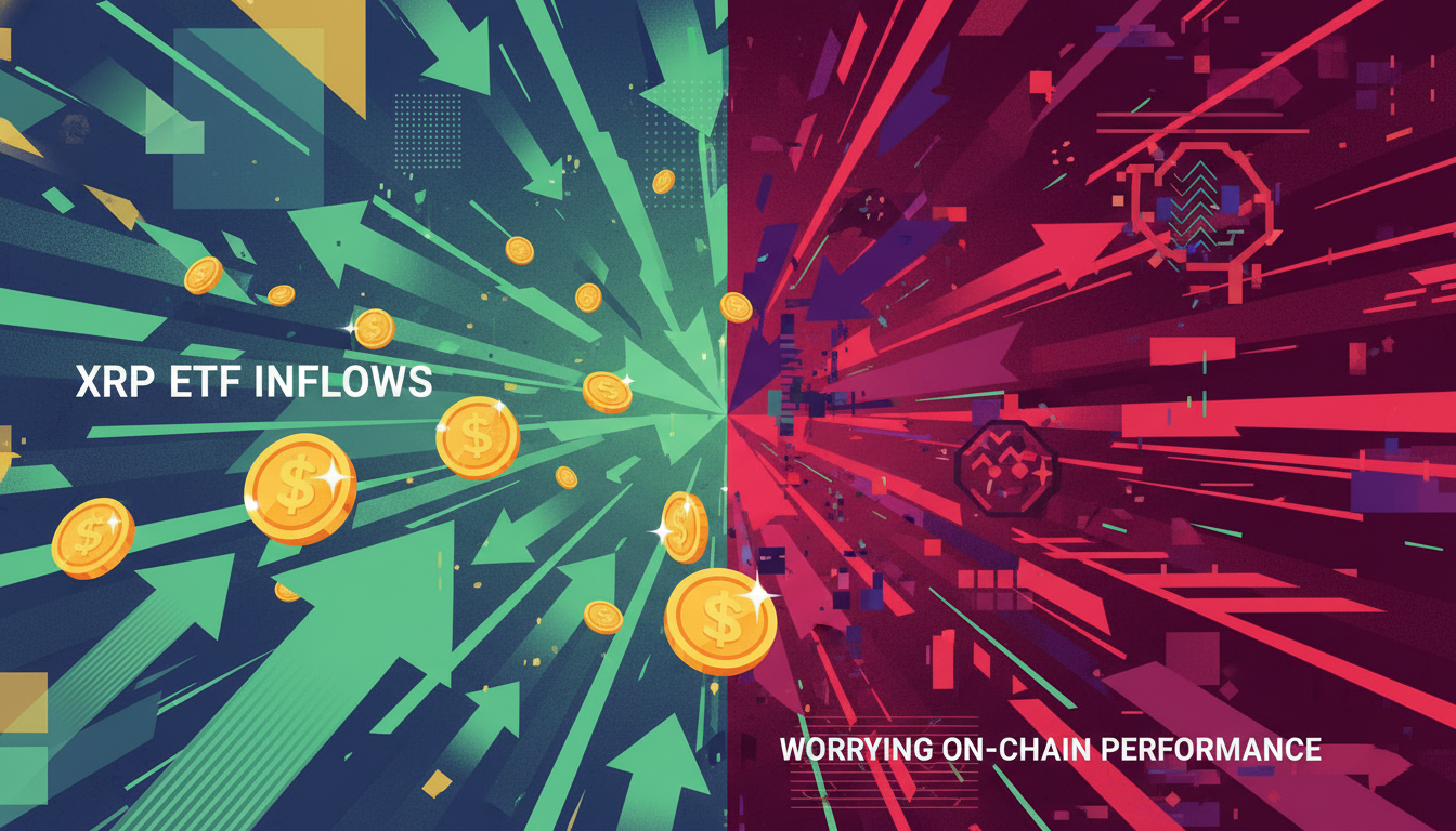 XRP ETF净流入接连上涨，链上表现堪忧！